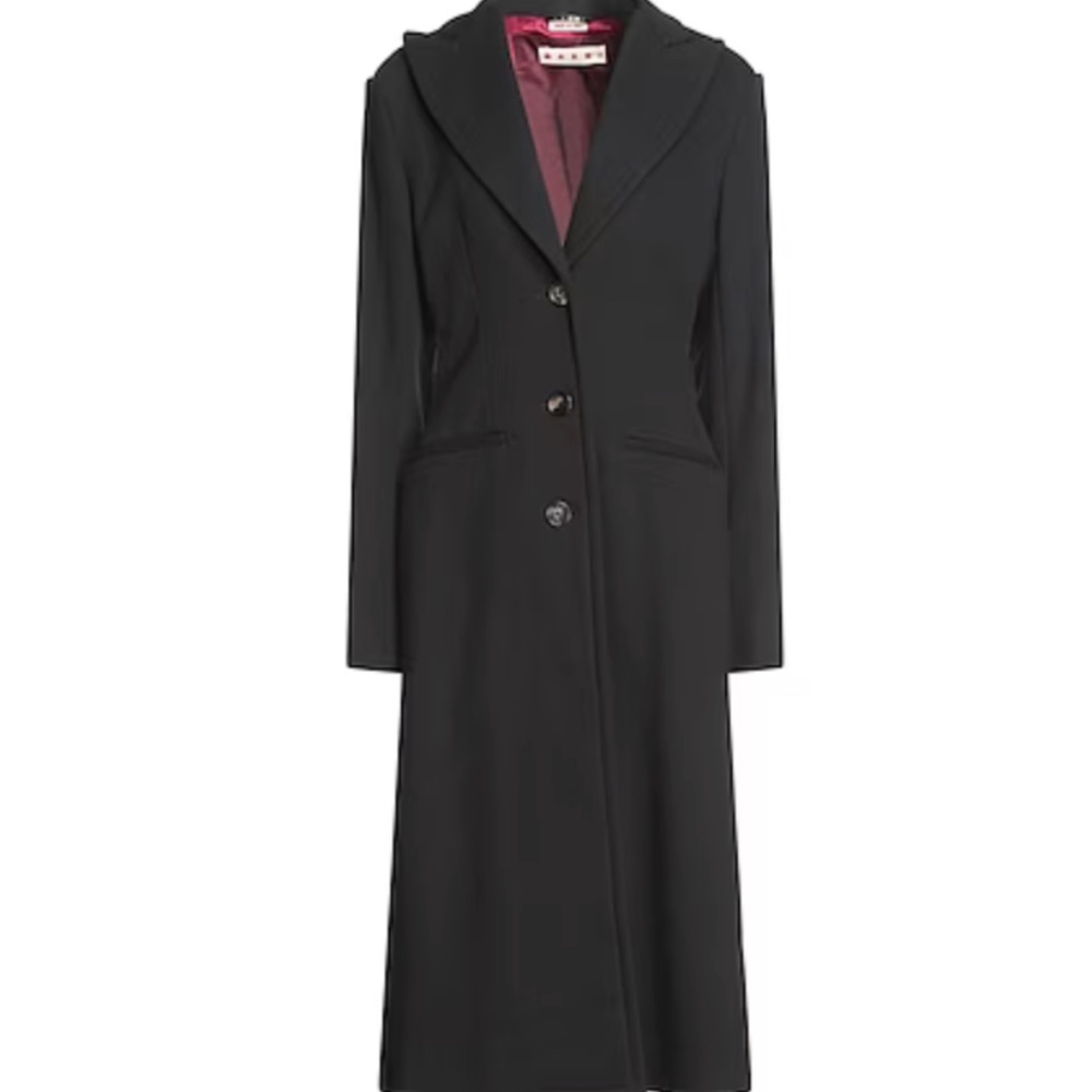 Marni Single Breasted Compact Jersey Coat 38
